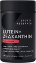 Sports Research® Lutein ve Zeaxanthin Capsules - Eye Health Support Supplement Made with Lute-Gen® and Organic Coconut Oil - Vegan Friendly & Non-GMO Onaylandı - 120 Veggie Softgels