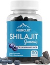 Shilajit Gummies, Blueberry Flavor, Himalayaaj, Lab Tested, Non-GMO, Gluten Free, Vegan Dostu, Mess-Free Alternative to Wear Routine, 60 Vegan Gummies