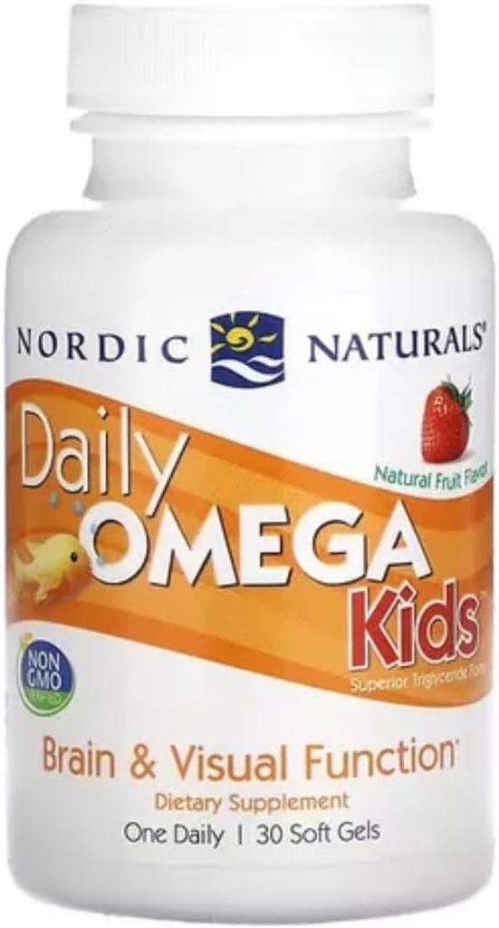 Nordic Naturals - Daily Omega Kids, Sağlıklı Kalp Desteği, 30 Soft Gels