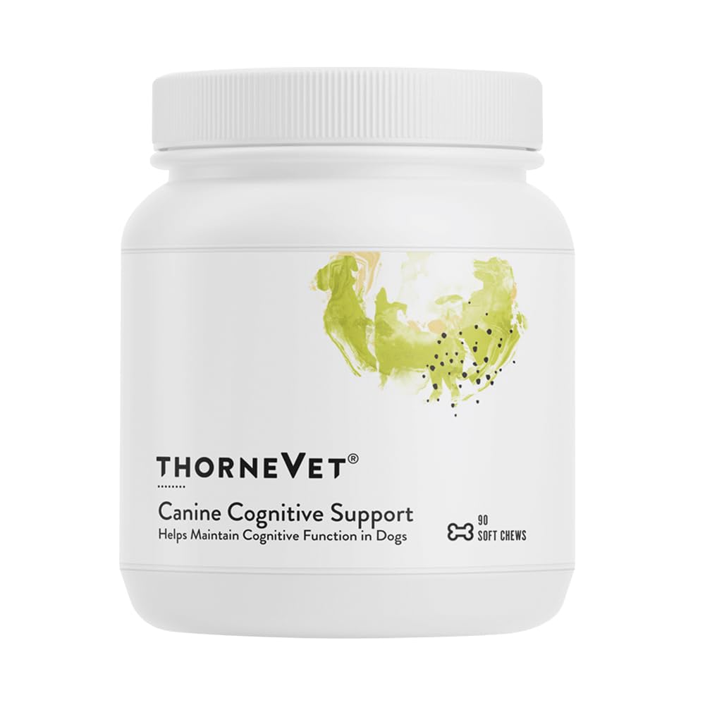 ThorneVet Canine Γνωστική υποστήριξη μαλακά μάσημα για σκύλους - Μεγάλη γεύση συμπλήρωμα υγείας με βιταμίνες Β και αντιοξειδωτικά για να υποστηρίξει την υγεία του εγκεφάλου των ηλικιωμένων σκύλου σας - 90 μαλακά μάσημα