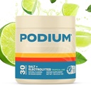 Podium Beslenme Eğitimi Salt + Elektrolytes Toz, Tropikal Lime, Post Workout Hydration & Muscle Recovery Support, Electrolyte Drink, Magnezyum, Pyum, Calcium, sodyum Salts, 30 Hizmet