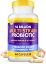 InnovixLabs Multi Strain Probiyotiks for Women & Men - Probiyotik Supplement - 50 Milyar CFU - Gut Health, Immune Support, Digestion, Lactobacillus Acidofilius, Prebiyotiks and Probiyotiks, 60 Capsules