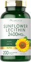 Carlyle Sunflower Lecithin Softgel Capsules | 2400 mg | 200 Kont | Phosphatidyl Choline | Non-GMO, Soy Free, Gluten Free Supplement Supplement Supplement