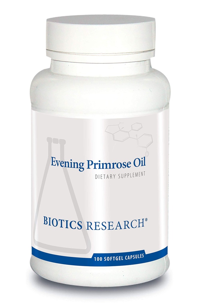 Biotics Araştırma Primrose Oil Potent Gamma Linolenic Acid GLA Source, Linoleic Acid, Sağlıklı ve Dengeli Vücut Yanıtı, Cardiovascular, Nöroloji, Skin, Women's Health. 100 Softgels