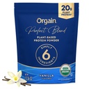 Orgain Organic Vegan Mükemmel Protein Toz, 20g Clean Plant proteini, 6 Malzemeler, <1g Sugar, Gluten Free, Non-GMO; Yapay Flavors, Stevia Extract, Süt veya Soy Malzemeler- Vanilla