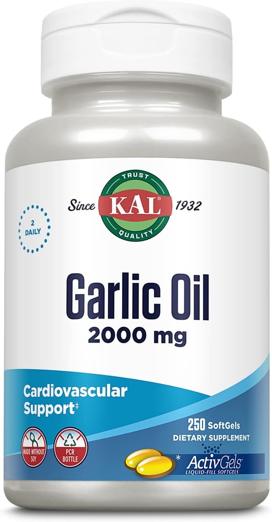 KAL, Oil 2000 Softgels, 250 Count