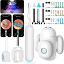 BEBIRD Home 30S Ear Care System - Ear Canal Better with Flex Scope FHD Camera, UVC LED Light, Visual Ear-Drops Dropper, Wax Removal Tweezers Tool to Clean Ear, 3 Set Temizlik Kits for Adult/Kids