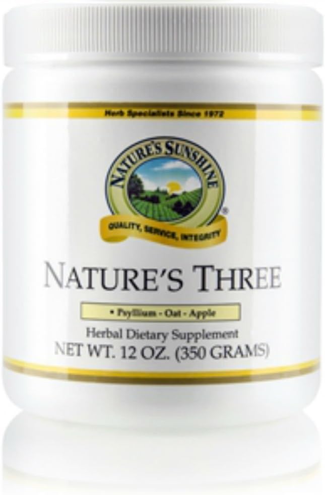 Nature's Sunshine Nature's Three (12 oz.) | Sağlıklı bir Kolon ve Destekler ► ile Digestion ve Çözülemeyen Fiber Fiber