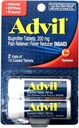 Advil Ibuprofen Coated Tablets, 200mg, 10 Count, (Pack of 2)