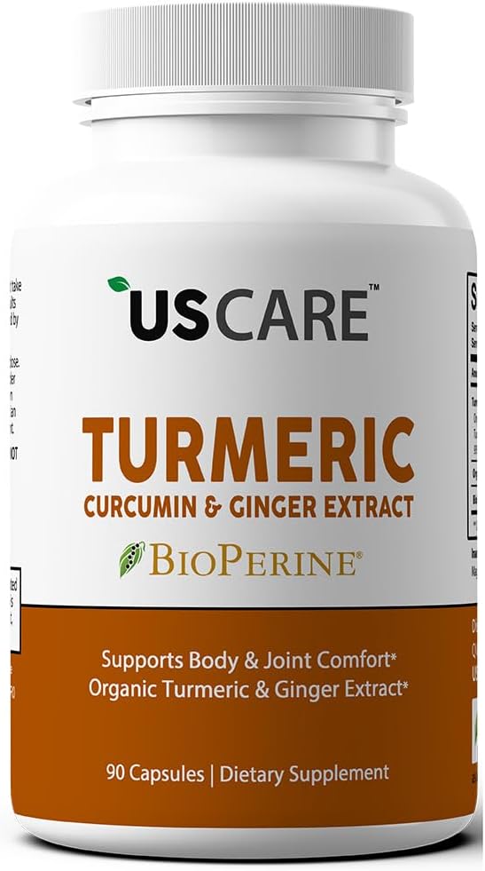 USCare Turmeric Curcumin with Ginger & 95 Curcuminoids & BioPerine