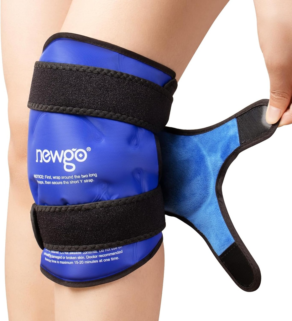 Diz Injuries Reusable için YENİGO Buz Paketi, Diz Buz Paketi Yeniden Dönüştürme Cerrahisi Kurtarma Için Entire Dizleri, Gel Cold Pack Meniscus Tear, ACL, Swelling Pain Relief - Blue