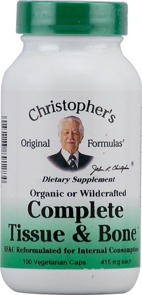 Οι πρωτότυπες Φόρμουλες του Δρ. Christopher Complete Tissue and Bone Formula Κάψουλες, 100 Count, 440mg κάθε μία