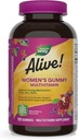 Doğanın Yolu Alive! Kadınlar Daily Gummy Multivitamins, 16 Vitamins & Minerals, Enerji Metabolism*, Saç Skin & Nails*, Vegetarian, karma Berry Flavored, 150 Gummies (Pazar Mayıs Vary)