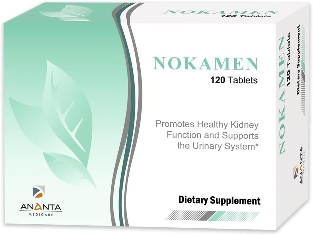 ANANTA MEDICARE Nokamen Kidney Support Supplement – Herbal Formula Urinary Tract Health – 120 Tablet