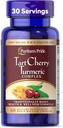 Puritan's Pride Tart Cherry Turmeric Complex, Συμπλήρωμα διατροφής για την Αντιοξειδωτική Υγεία, 60 κάψουλες ταχείας απελευθέρωσης