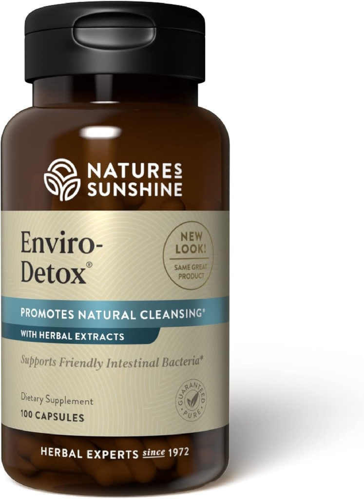 Nature's Sunshine Enviro-Detox, 100 Capsules | Takes Pollutants and Toxins that can Build Up, Slow Normal Temizleme ve Destekler Digestion