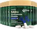 NAD Supplement, NAD Nicotinamid Riboside 900 Mg for Men and Women, Liposomal NAD+ Nicotinamid Riboside, Resveratrol & Quercetin, Enerji, NAD+, 800 Capsules