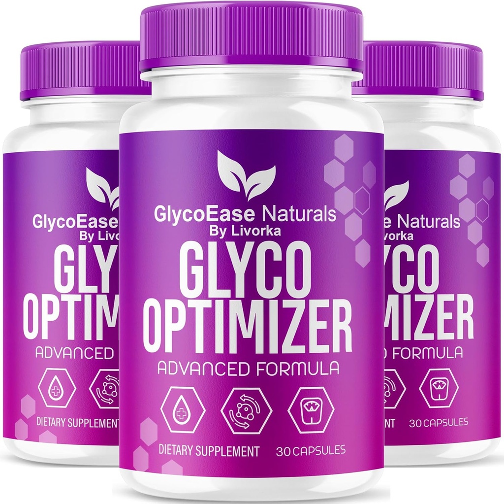 (3 Pack) GlycoEase Glyco Optimizer - Official GlycoEase Pills Natural Supplement Support, Glycoease Premium Naturals Capsules, Glycoeas Advanced Formula Reviews, 90 Capsules for 3 Months
