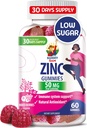 Yetişkinler için çinko Gummies - Immune Support için çinko Chewable Gummy - Çocuklar için Güçlü Doğal Antioksi Non-GMO Supplement