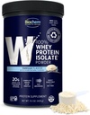 Biochem% 100 Whey Isolate proteini - Vanilla Flavor - 15.1 Ounce - Destekler Immune Health - Easy Digestible - Discovering Taste - 20g Vegetarian Protein - Amino Asits