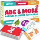 ABC Learning Flash Cards for Toddlers 2-4 Years Old - 60 Flashcards Toy for Kids Ηλικίες 1-3-5 από Quokka - Alphabet Numbers Χρώματα Γράμματα Ζώα Μάθετε Δραστηριότητες - First Words Εκπαιδευτικό Παιχνίδι