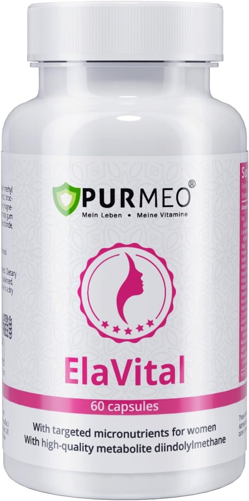 Kadınlar için Alman DIM Kompleksi - Marien Apotheke (Est. 1903) - Sulforaphane, Flaxseed & Multivitamins - Vegan, 60 Capsules