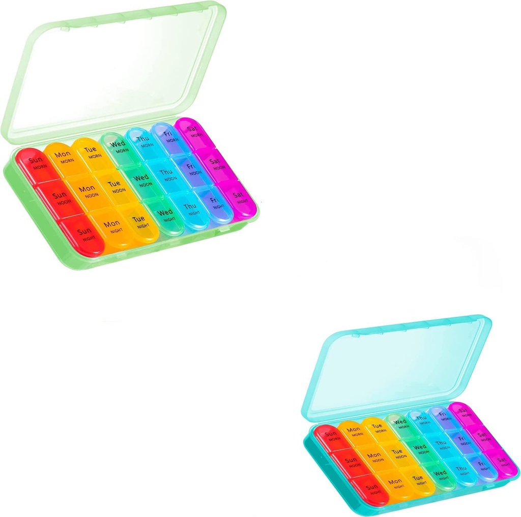 3 φορές την ημέρα - Weekly Pill Box 3 φορές την ημέρα, Daily Pill Box 7 Day Medical Organizer