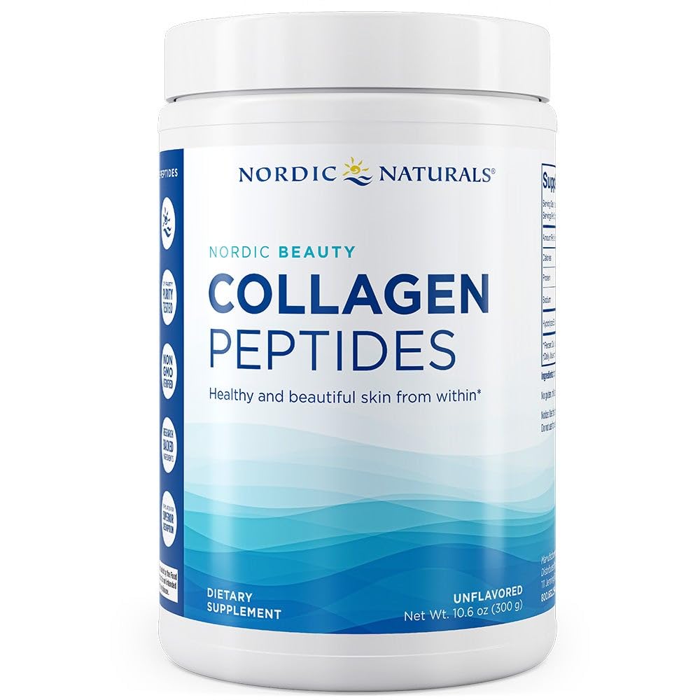 İskandinav Naturals Nordic Beauty Collagen,, Unflavored - 10.6 Ounces - Skin Health ve Elasticity için Collagen Supplement - Sıcak ve Soğuk İçecekler için - 30 Hizmet
