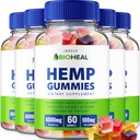 BioHeal Hemp Gummies - Hemp Seed Extract Bio Heal Hemp Gummies Tinnitus Herbal Supplement, Health and Wellness Support, All Natual Hemp Gummy Advanced Formula (5 Pack - 30 Gummies)