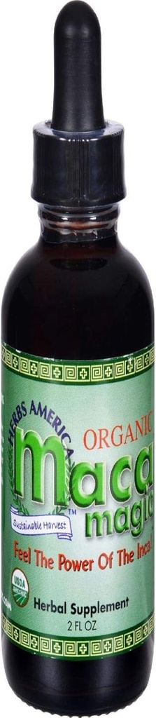 Maca Magic: 100% Organik Sıvı Türlü (2oz) Perulu Premium Grade Maca - Siyah Maca, Mor Maca ve Sarı Maca - Sertifikalı Organik - Raw Vegan