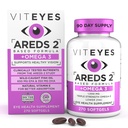 Viteyes AREDS 2 + Omega-3 Macular Destek Softgels, Plus Triple Strength Omega-3 (650 mg EPA, 350 mg DHA) Kalp Sağlığı ve Göz Sağlığı, Göz Vitaminleri, Vizyon Tamam, 270 Softgels