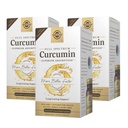 Solgar Full Spectrum Curcumin - 60 LiCaps, 3 Paket - Üstün Abhidrasyon - Beyin, Ortak & Immune Health - Non-GMO, Vegan, Gluten Free, Dairy Free - 180 Toplam Hizmetler