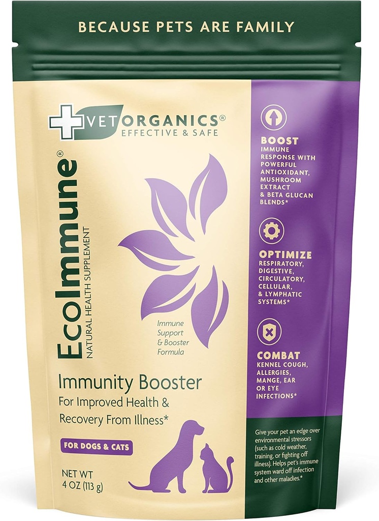Immune System Support Supplement for Dogs & Cats. Natural, Vital Materialss to Support a natural Pet Immune System. Sadece Evcil hayvanlar için ekleyin. Ambalaj Vary. (4 oz)