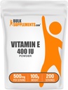 BulkSupplements.com Βιταμίνη Ε 400 IU Κόνις - ως D-Άλφα Τοκοφερόλης, Συμπληρώματα Διατροφής - Χωρίς γλουτένη, 500mg ανά Σερβίρισμα, 100g (3, 5 oz) (πακέτο του 1)