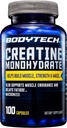 BODYTECH Kretine Monohidrat Capsules bir Micronized a Supports Muscle Strength, Mass ve Endurance (100 Capsules)