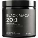 Black Maca Root - Ultra High Potency 20:1 Extract - Single Origin, Wildcrafted & Highly Interd - Third-Party Lab Tested - 120 Capsules