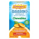 Emergen- C Ανοσοποιητικό+ Μασώμενο 1000mg Βιταμίνη C με Βιταμίνη D Tablet, Συμπλήρωμα Διαιτητικής Υποστήριξης για Ανοσία, Πορτοκαλί Blast Flavor - 42 Count