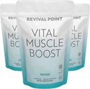 Vital Muscle Boost- Premium myHMB and Vitamin D3 Supplement for Yetişkinler- Patented HMB Toz 3000 mg- Sağlıklı Kaslar için Enerji & Vibrant Active Life- Supports Protein Synthesis & Strength