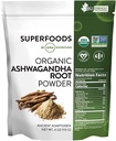 MRM Beslenme Organik Ashwagandha Root Toz | Superfoods | Antik adaptasyonojen | Antioksiler | Vegan + Gluten-Free | 113 Hizmetler