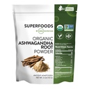 MRM Beslenme Organik Ashwagandha Root Toz | Superfoods | Antik adaptasyonojen | Antioksiler | Vegan + Gluten-Free | 113 Hizmetler