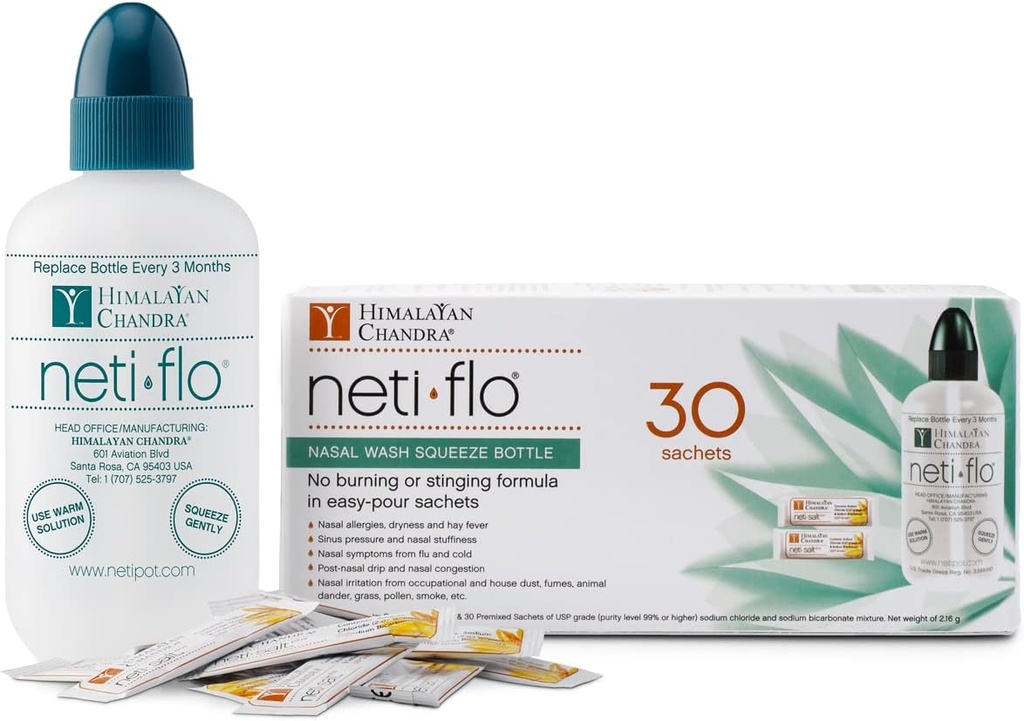 Himalaya Neti Flo Nasal Şişeyi 30 Sachets, 10 Ounce