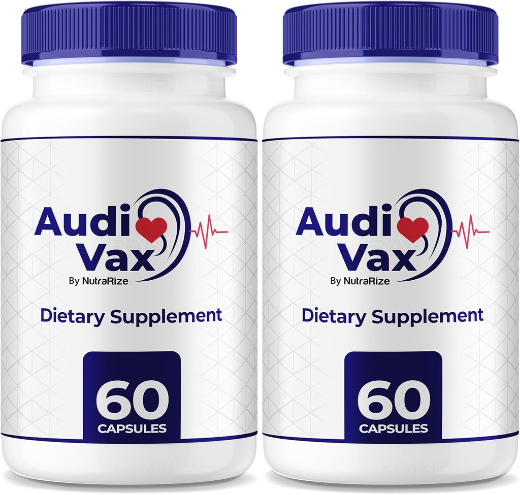 (2 Πακέτο) Audivax - Audi Vax Advanced Max Ear Support, Φυσική Φόρμουλα για την προώθηση της εσωτερικής υγείας του αυτιού, Audi Vax μέγιστη δύναμη για την υγεία της ακοής, επίσημη ακουστικά χάπια, Audivax Κριτικές (120 κάψουλες)