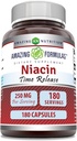 Amazing Formulas Niacin (Vitamin B3) 250 mg 180 Κάψουλες Συμπλήρωμα 
