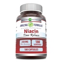 Amazing Formulas Niacin (Vitamin B3) 250 mg 180 Capsules Supplement | Non-GMO | Gluten Free | Made in USA
