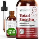 Rejuvica Health Total Soothe - Advanced Occasional Headache Support Supplement - Daha İyi Aborpsiyon için Sıvı Teslimat - Ateş, Riboflavin, Butterbur, Black Pepper & More!