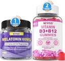 NECISS Μελατονίνη, Βιταμίνη D3 + Βιταμίνη B12 Gummies