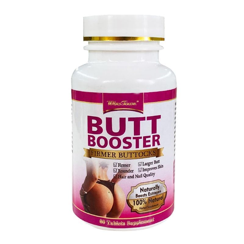 Χάπια ενίσχυση γλουτών, But Booster Tablet, Mention Buttocks Φυσικό βοτανικό με Maca Root Extract Συμπληρώματα Μεγάλο κώλο γλουτούς Ανελκυστήρας Σύσφιξη γλουτούς μασάζ Σφιχτά HIPS Αύξηση 60 δισκία