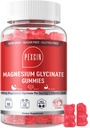 Γλυκινικό μαγνήσιο Gummies για ενήλικες & παιδιά, 1000mg υψηλής απορρόφησης Magnesium Complex συμπλήρωμα, Ζάχαρη χωρίς κάλιο, Βιταμίνες για ηρεμία, Sleep Supprt, Stress Relief, 90 Counts