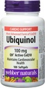 Webber Naturals Ubiquinol 100 mg QH Active CoQ10, 100 softgels