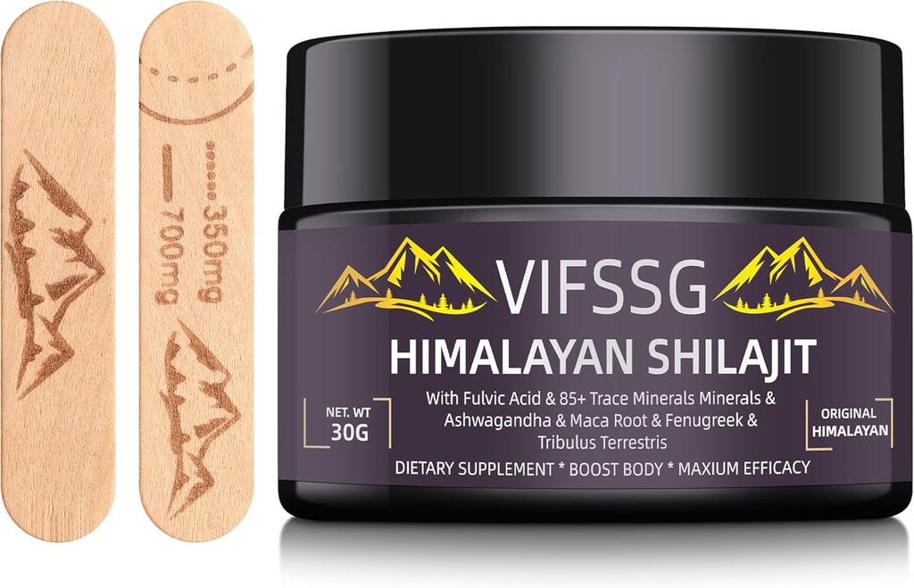Shilajit Pure Himalayan Organic, 700 Mg Shilajit Supplement, Shilajitwear Organic, Gold Grade Nature Shilajit with 4 in-1 Complex for Energy Support, 30 Grams, 1 Pack